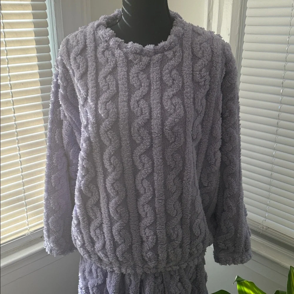 Cozy Purple Lounge Pajama Top - Picture 3 of 10